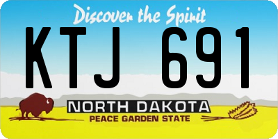 ND license plate KTJ691