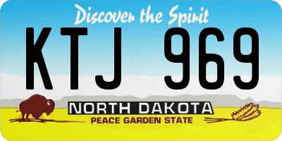 ND license plate KTJ969