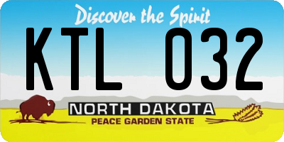 ND license plate KTL032