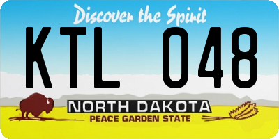 ND license plate KTL048