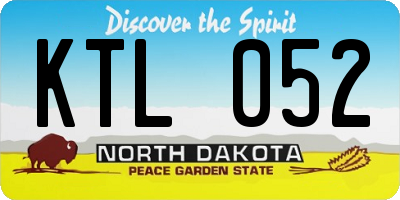 ND license plate KTL052