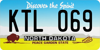 ND license plate KTL069