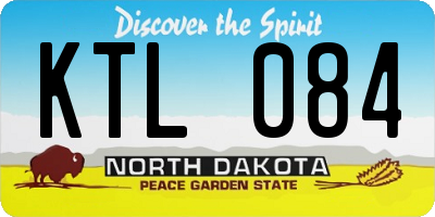 ND license plate KTL084