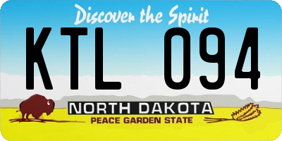 ND license plate KTL094