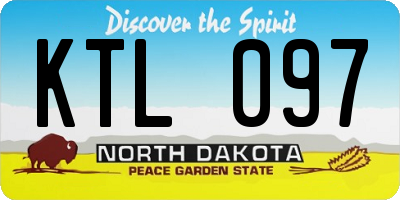 ND license plate KTL097