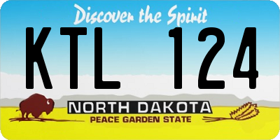 ND license plate KTL124