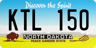 ND license plate KTL150