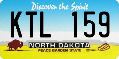 ND license plate KTL159