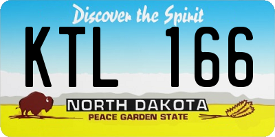 ND license plate KTL166