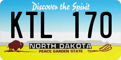 ND license plate KTL170