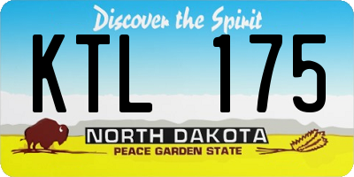 ND license plate KTL175