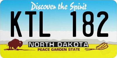 ND license plate KTL182