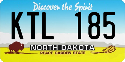 ND license plate KTL185