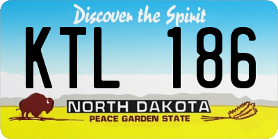 ND license plate KTL186