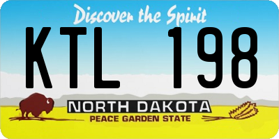 ND license plate KTL198