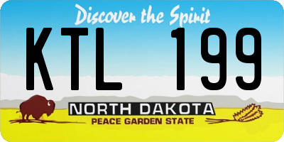 ND license plate KTL199