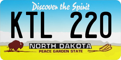 ND license plate KTL220