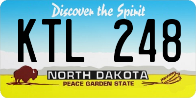ND license plate KTL248