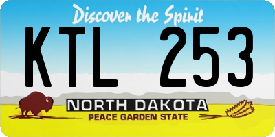ND license plate KTL253