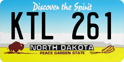 ND license plate KTL261