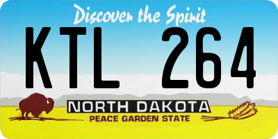 ND license plate KTL264
