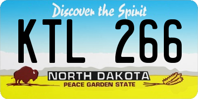 ND license plate KTL266