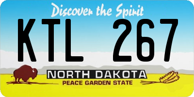 ND license plate KTL267