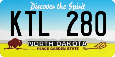 ND license plate KTL280