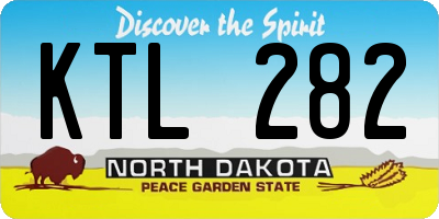 ND license plate KTL282