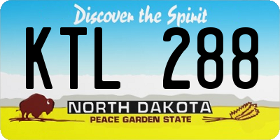 ND license plate KTL288