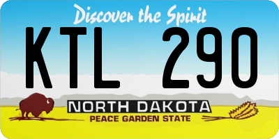ND license plate KTL290