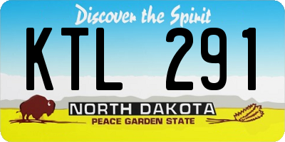 ND license plate KTL291