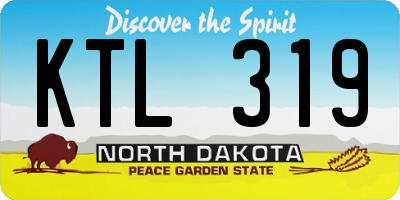 ND license plate KTL319