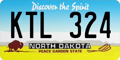 ND license plate KTL324