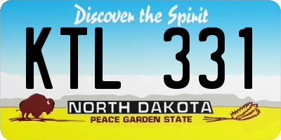 ND license plate KTL331