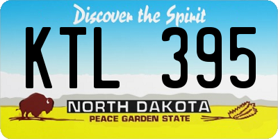 ND license plate KTL395