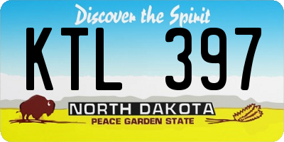 ND license plate KTL397