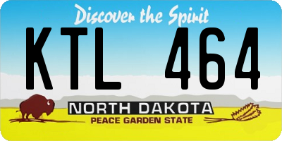 ND license plate KTL464