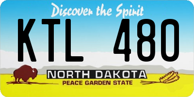 ND license plate KTL480