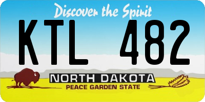 ND license plate KTL482