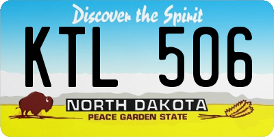 ND license plate KTL506