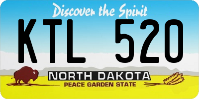 ND license plate KTL520
