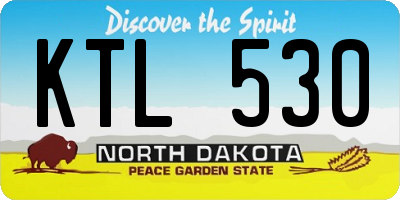 ND license plate KTL530