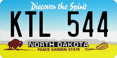 ND license plate KTL544