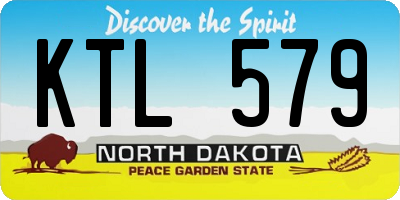 ND license plate KTL579