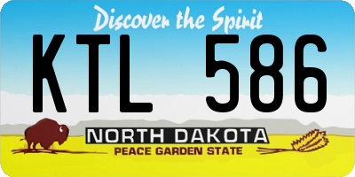 ND license plate KTL586