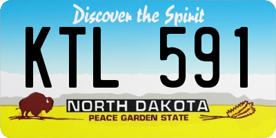 ND license plate KTL591