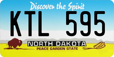 ND license plate KTL595