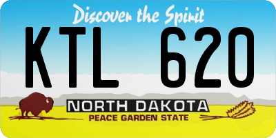 ND license plate KTL620
