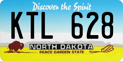 ND license plate KTL628
